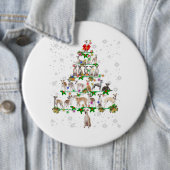 Funny Whippet Dog Weihnachtsbaum Dekoration Button (Beispiel)