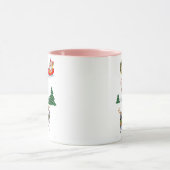 Funny Whippet Reindeer Christmas Moon Santa Xmas D Tasse (Zentrum)