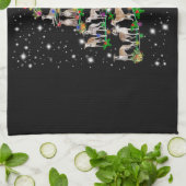 Funny Whippet Weihnachtsbaum Dekoration Geschirrtuch (Gefaltet)