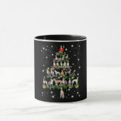 Funny Whippet Weihnachtsbaum Dekoration Tasse (Zentrum)