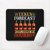 Funny Whiskey Betrunken Weekend Prognose 100% Chan Mousepad (Mit Mouse)