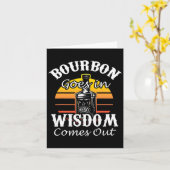 Funny Whiskey Bourbon Drink Geschenk für Whisky Fa Karte (Gelbe Blume)