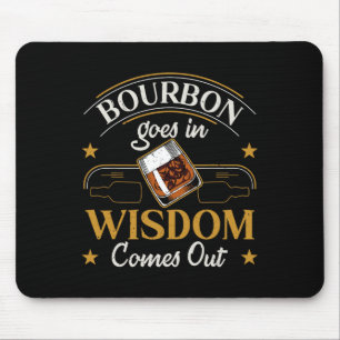 Funny Whiskey Bourbon trinken Geschenkdesign für w Mousepad