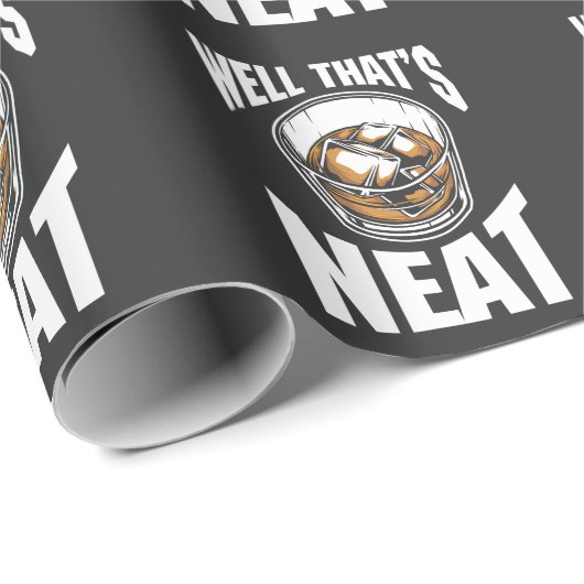 Funny Whiskey Drink Zitat für Alkoholliebhaber Geschenkpapier (Rolleneckpunkt)