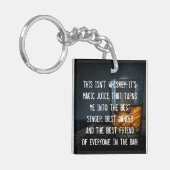 Funny Whiskey Drinkers Slogan Schlüsselanhänger (Vorderseite links)