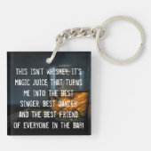 Funny Whiskey Drinkers Slogan Schlüsselanhänger (Rückseite)