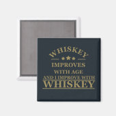 funny whiskey quote magnet (Vorderseite/Rückseite)