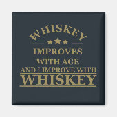funny whiskey quote magnet (Vorne)