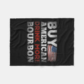Funny Whiskey Zitat Us Flag kaufen American Drink  Fleecedecke (Vorderseite (Horizontal))