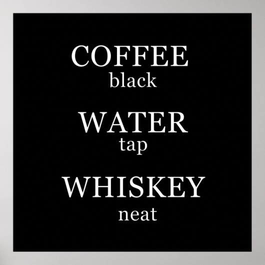 Funny Whisky zitiert Spaß Whiskey Redewendungen Poster (Vorne)
