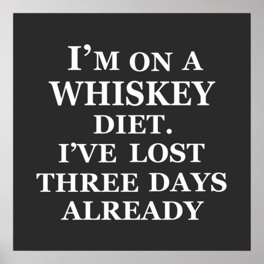 Funny Whisky zitiert Spaß Whiskey Redewendungen Poster (Vorne)
