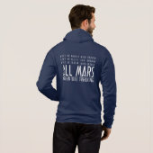 Funny White Alle Mars Trekking Abenteuer Text Hoodie (Schwarz voll)