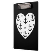 Funny White Anchors Klemmbrett (Links)