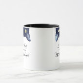 Funny White and Black Cat Tasse (Zentrum)