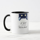 Funny White and Black Cat Tasse (Links)