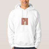 Funny White Cat "Cheers" Back Print Hoodie – Cute (Vorderseite)