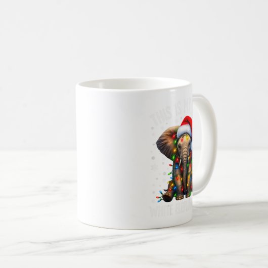 Funny White Elephant For Adults Pjs Under 15 20 Kaffeetasse (VorderseiteRechts)