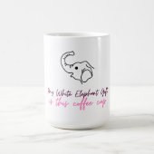 Funny White Elephant Gift - Coffee Cup Kaffeetasse (Mittel)