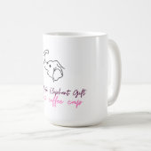 Funny White Elephant Gift - Coffee Cup Kaffeetasse (VorderseiteRechts)