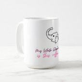 Funny White Elephant Gift - Coffee Cup Kaffeetasse (Vorderseite Links)