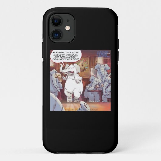 Funny White Elephant iPhone 5 Fall Case-Mate iPhone Hülle (Rückseite)