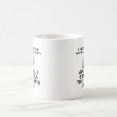 Funny White Elephant Weihnachts-Party Design Kaffeetasse (Mittel)