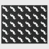Funny White Mustache Geschenkpapier (Flach)
