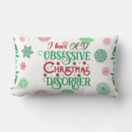 Funny White, Red and Green Throw Kissen