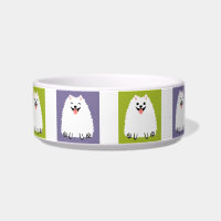 Funny White Spitz Cartoon Dog Niedlich Pommie