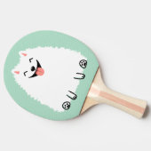 Funny White Spitz Tischtennis Schläger (Seitenansicht)