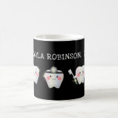 Funny White Teeth Dentistry Kaffeetasse (Mittel)