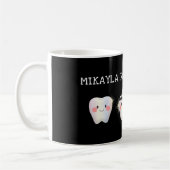 Funny White Teeth Dentistry Kaffeetasse (Links)