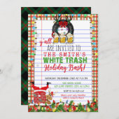 Funny White Trash Holiday Bash Weihnachts-Party Einladung (Vorne/Hinten)