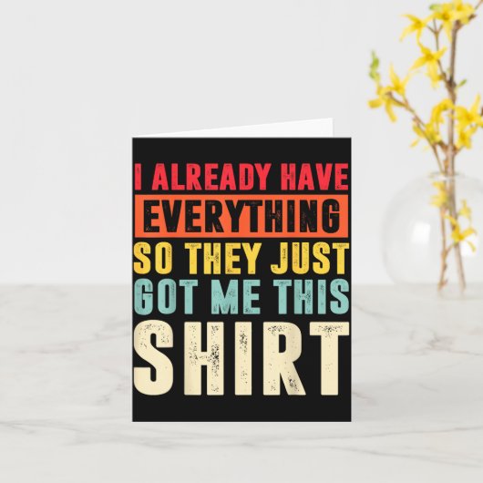 Funny Who Has Everything For Adults Under 15 20 Karte (Gelbe Blume)