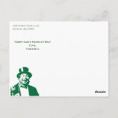 Funny Who is Your Paddy Gold St. Patricks Day Postkarte (Rückseite)