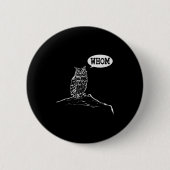 Funny Who Owl Grammar Englischer Button (Vorderseite)