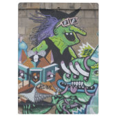 Funny Wicked Green Hexe Klemmbrett (Rückseite)
