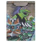 Funny Wicked Green Hexe Klemmbrett (Vorderseite)