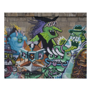 Funny Wicked Green Hexe Poster