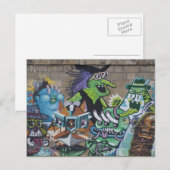 Funny Wicked Green Hexe Postkarte (Vorne/Hinten)