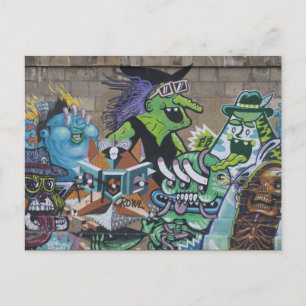 Funny Wicked Green Hexe Postkarte
