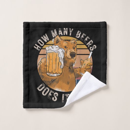 Funny, wie viele Biere es braucht Waschlappen (Waschlappen)