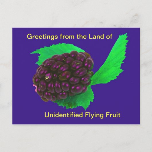 Funny & Wierd Postcard Unidentifiziertes fliegende Postkarte (Vorderseite)