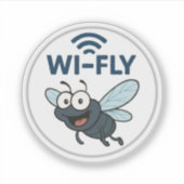 Funny Wifi Aufkleber (Vorderseite)