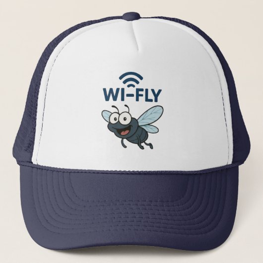 Funny Wifi Hat Truckerkappe (Vorderseite)