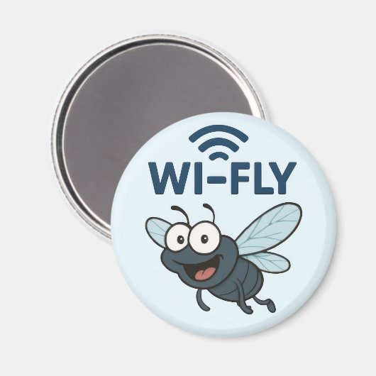 Funny Wifi Magnet (Vorderseite/Rückseite)