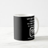 Funny Wifi Went Down Quote Computer Nerd Gift  Kaffeetasse (VorderseiteRechts)