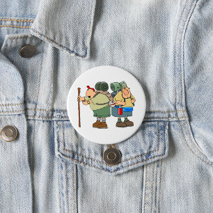 Funny Wikers Outdoor Adventure Camping Spaß Button