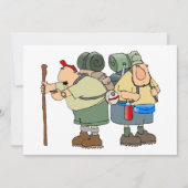 Funny Wikers Outdoor Adventure Camping Spaß Einladung (Vorderseite)