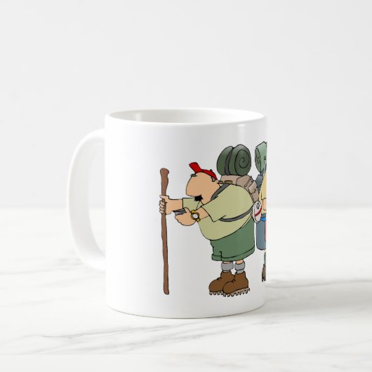 Funny Wikers Outdoor Adventure Camping Spaß Kaffeetasse (Vorderseite Links)